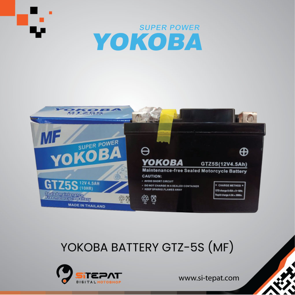 YOKOBA BATTERY GTZ 5S MF Si Tepat