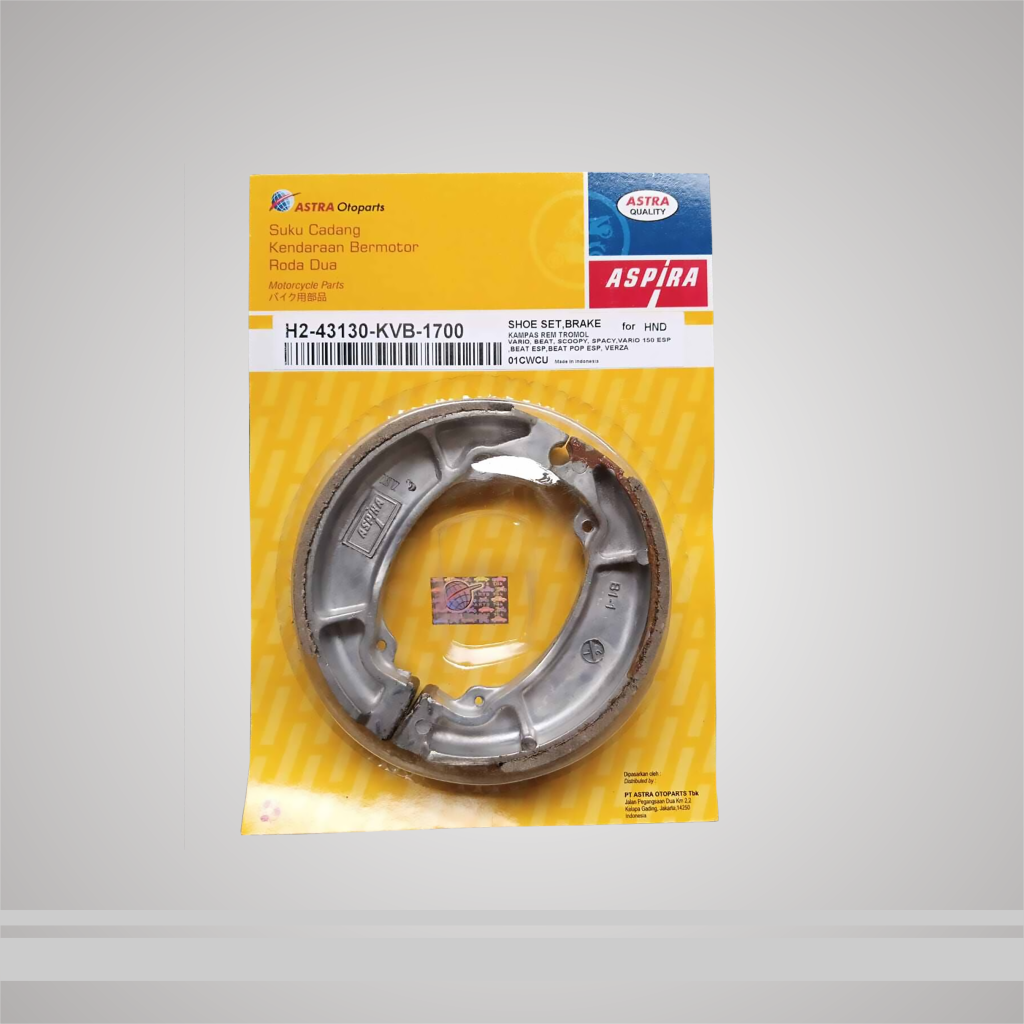 Aspira Brake Shoe Kvb Vario Beat Scoopy Si Tepat Com