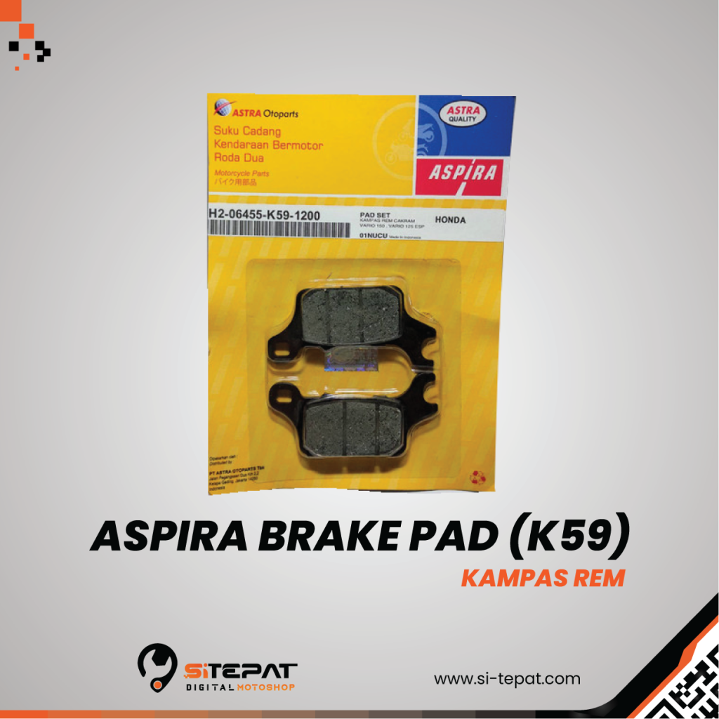 Aspira Brake Pad K Vario Esp Si Tepat Com